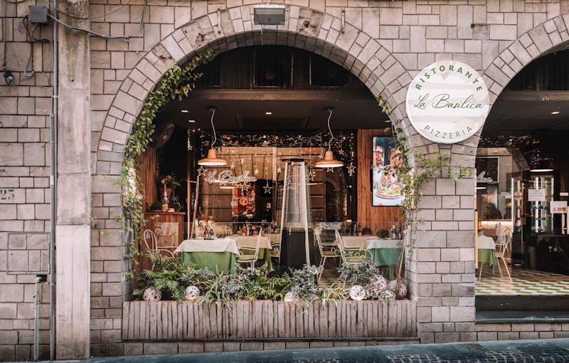 Via 313 restaurant interior with warm ambiance